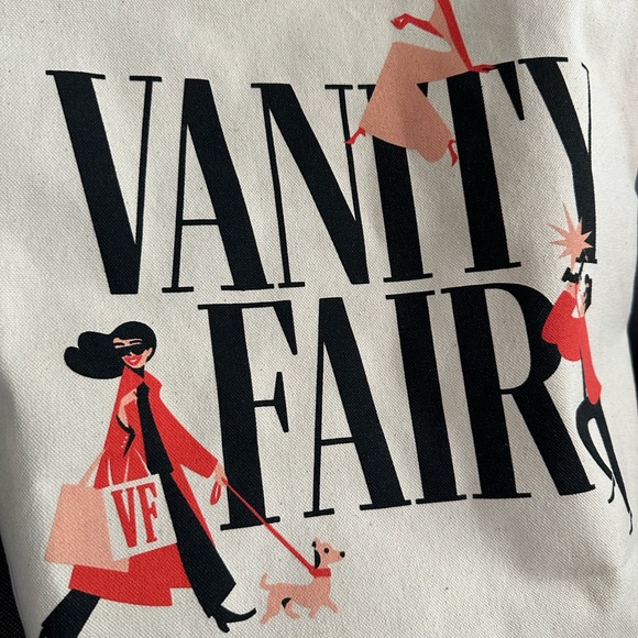 VANITY FAIR Canvas Book TOTE BAG New - Picture 2 of 5